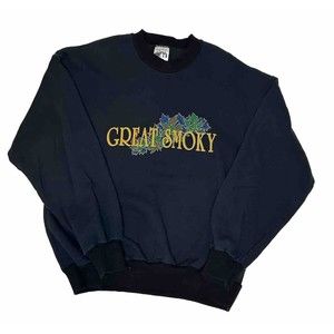 Vintage Great Smoky Mountains Women’s Crewneck Sweater Black Size XL